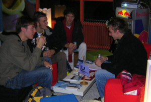 Students chilling out in Utrecht